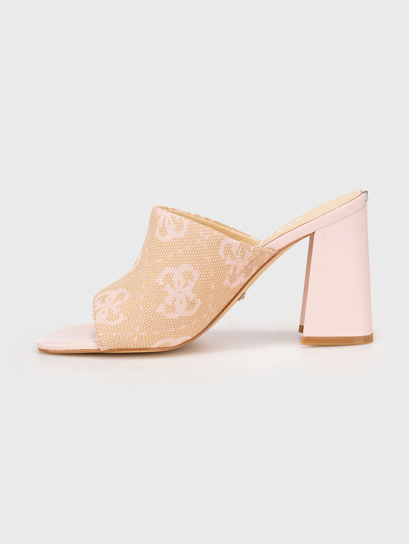 KEILA2 heeled slippers with 4G monogram print - 4