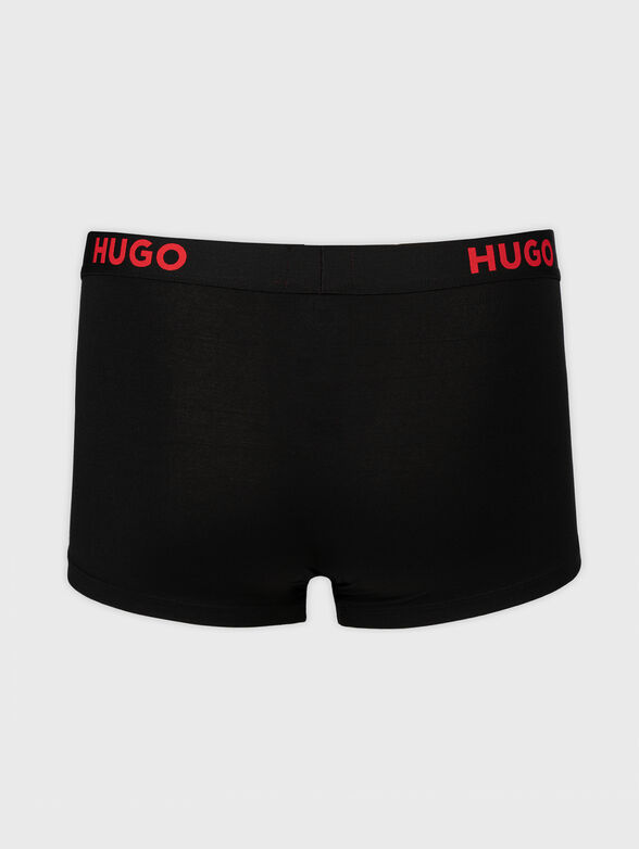 Set of three pairs of trunks with logo accent - 3