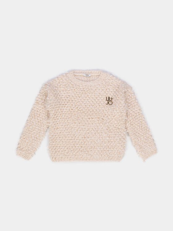 Пуловер със златни нишки - 1