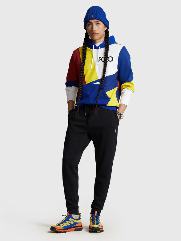 Sweatshirt with hood and accent print - 4