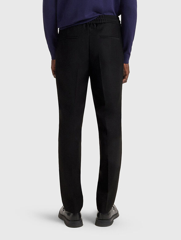 Slim fit wool blend trousers - 2