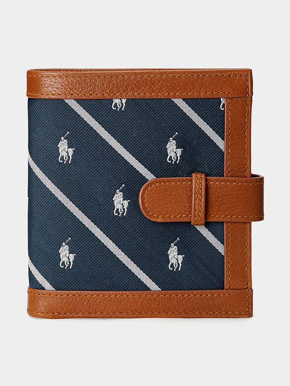 Wallet with leather details - 1