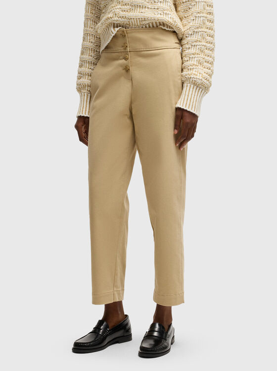 Straight trousers with high waist - 1