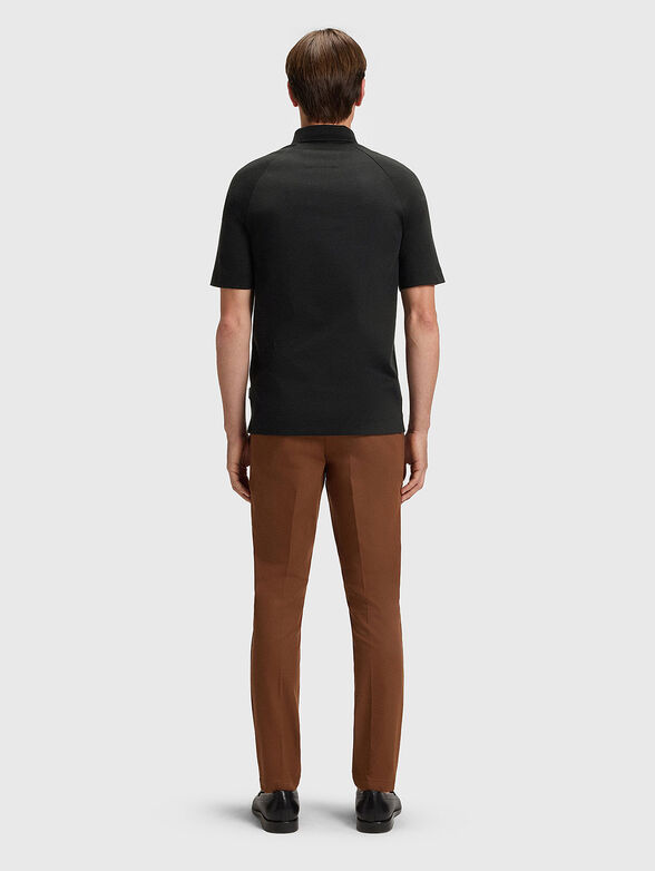 Wool blend polo shirt - 3