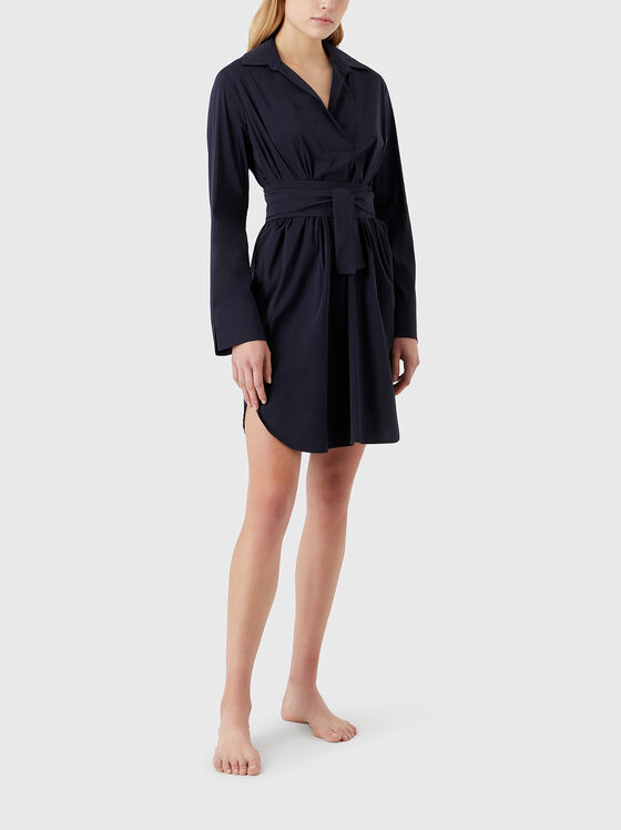 Dark blue mini dress  - 1