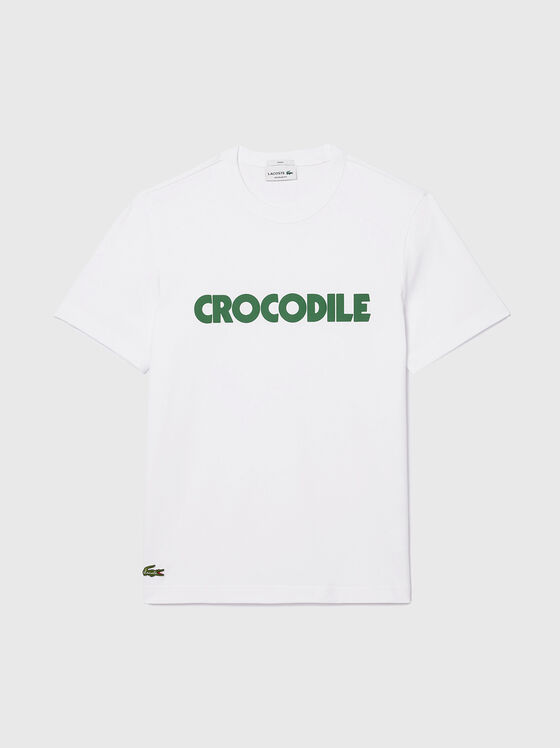 Cotton T-shirt with contrasting logo - 1