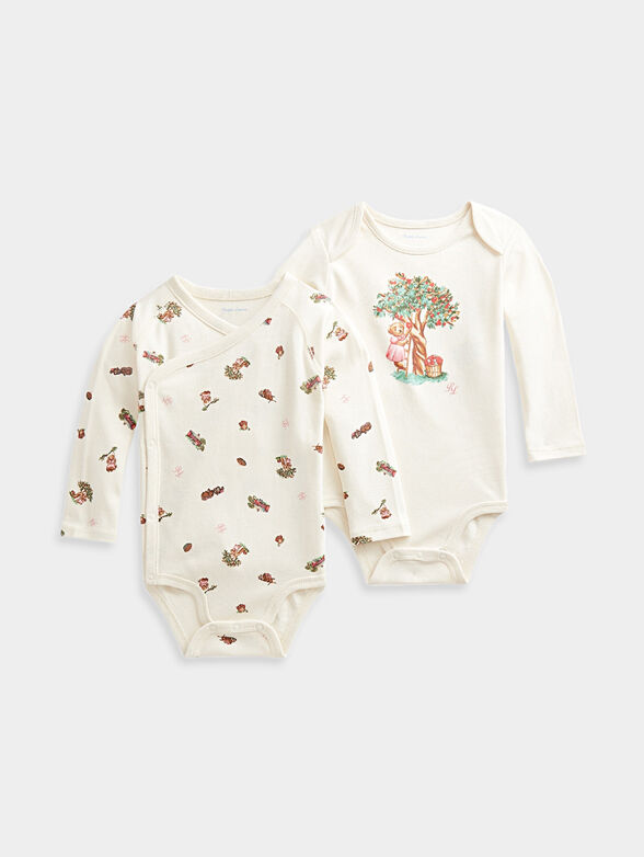 Set of 2 cotton bodysuits - 1