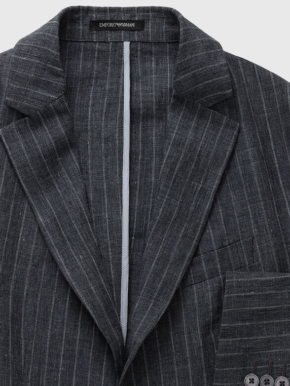 Linen grey jacket - 3