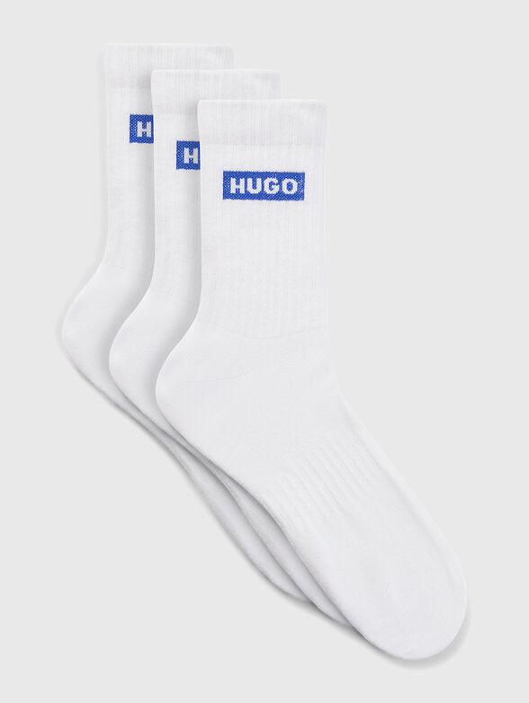 Set of three pairs of socks with print - 1
