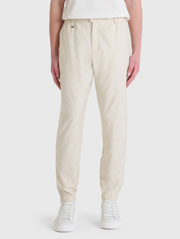KENT cotton trousers with elastic waist - 1