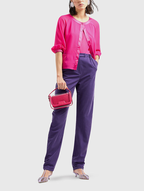 Blouse in fuxia color - 1