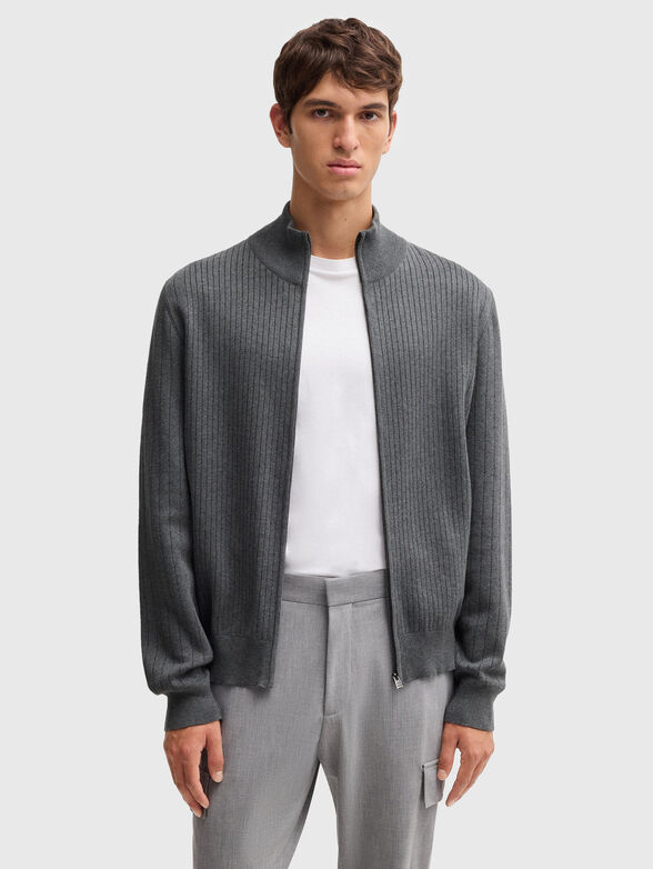 BEJINO micro striped cardigan - 1