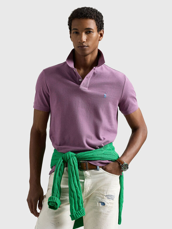 Polo shirt with embroidered logo - 1