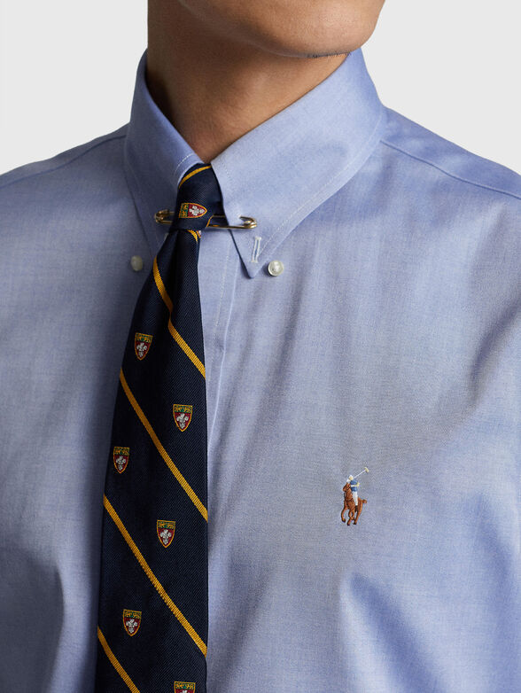 Logo shirt in blue - 4