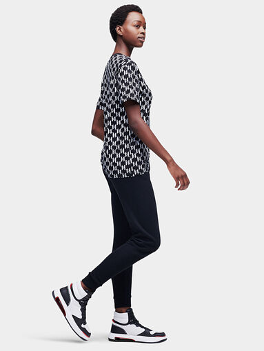 T-shirt with monogram logo print - 4