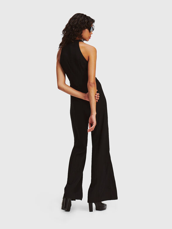 Black jumpsuit with halter neck - 2
