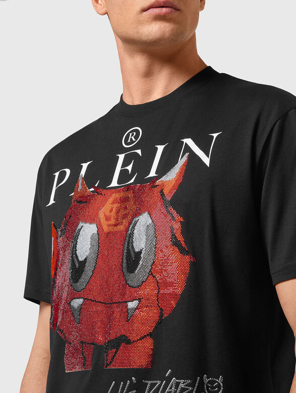 T-shirt with rhinestones  - 4