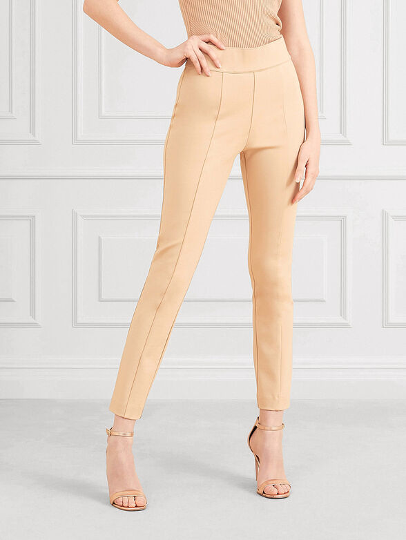 Leggings in beige color - 1