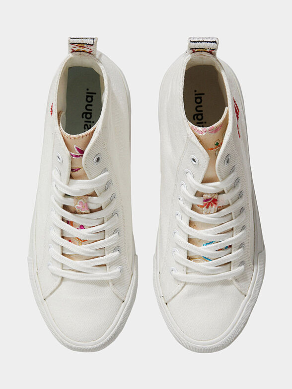 BETA high sneakers with heart embroidery - 5