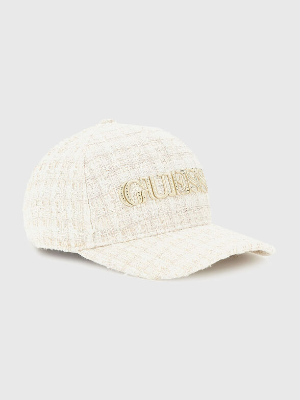 Bouclé hat with logo - 1