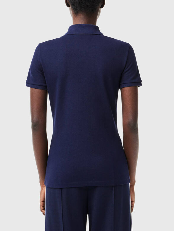 Burgundy cotton polo shirt - 3