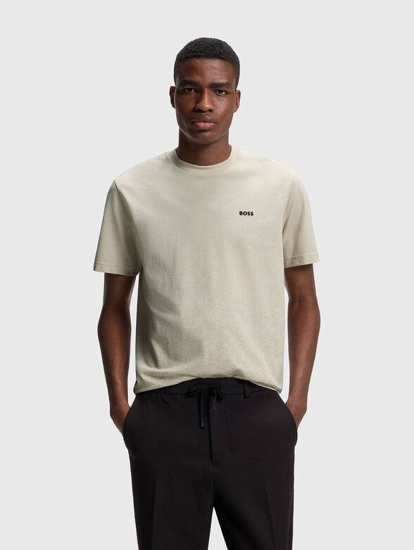 Cotton T-shirt with a logo accent - 1
