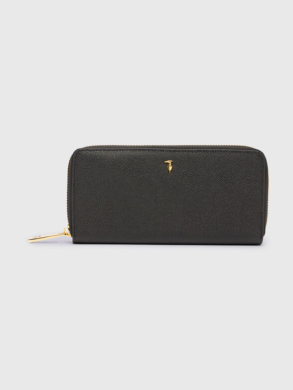 Leather wallet with gold details - 1