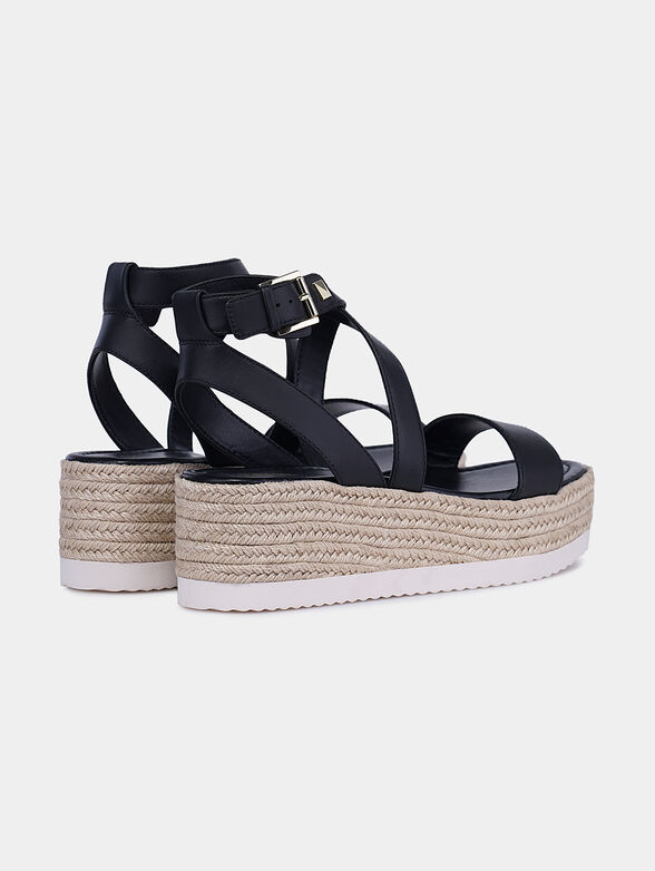 LOWRY Black leather sandals - 2