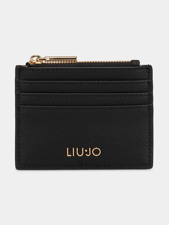 Cardholder in black color with logo - 1