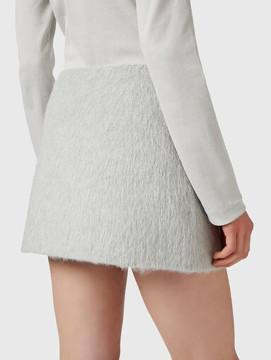 Light gray mini skirt - 3
