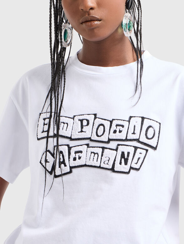 T-shirt with contrast logo - 4