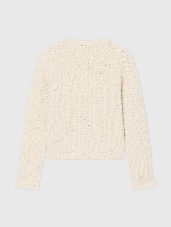 Knitted vest with fringe - 2