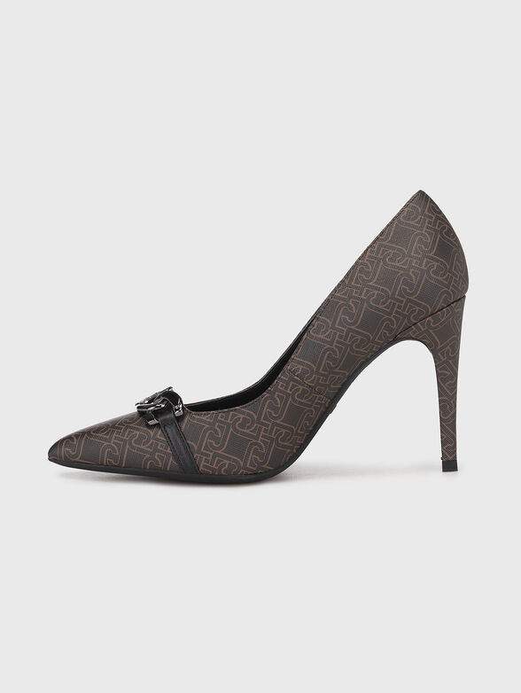 VICKIE heeled shoes with monogram print - 4