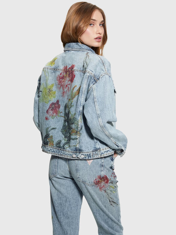 CLARA back print denim jacket - 2