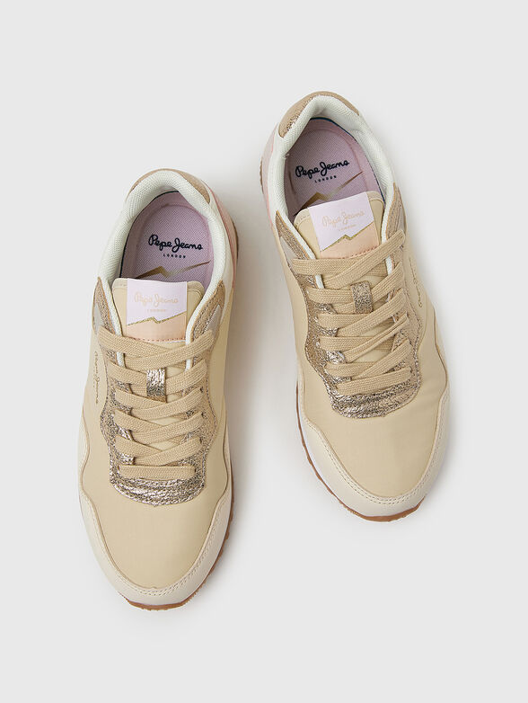 LONDON ALBAL sneakers with gold accents - 6