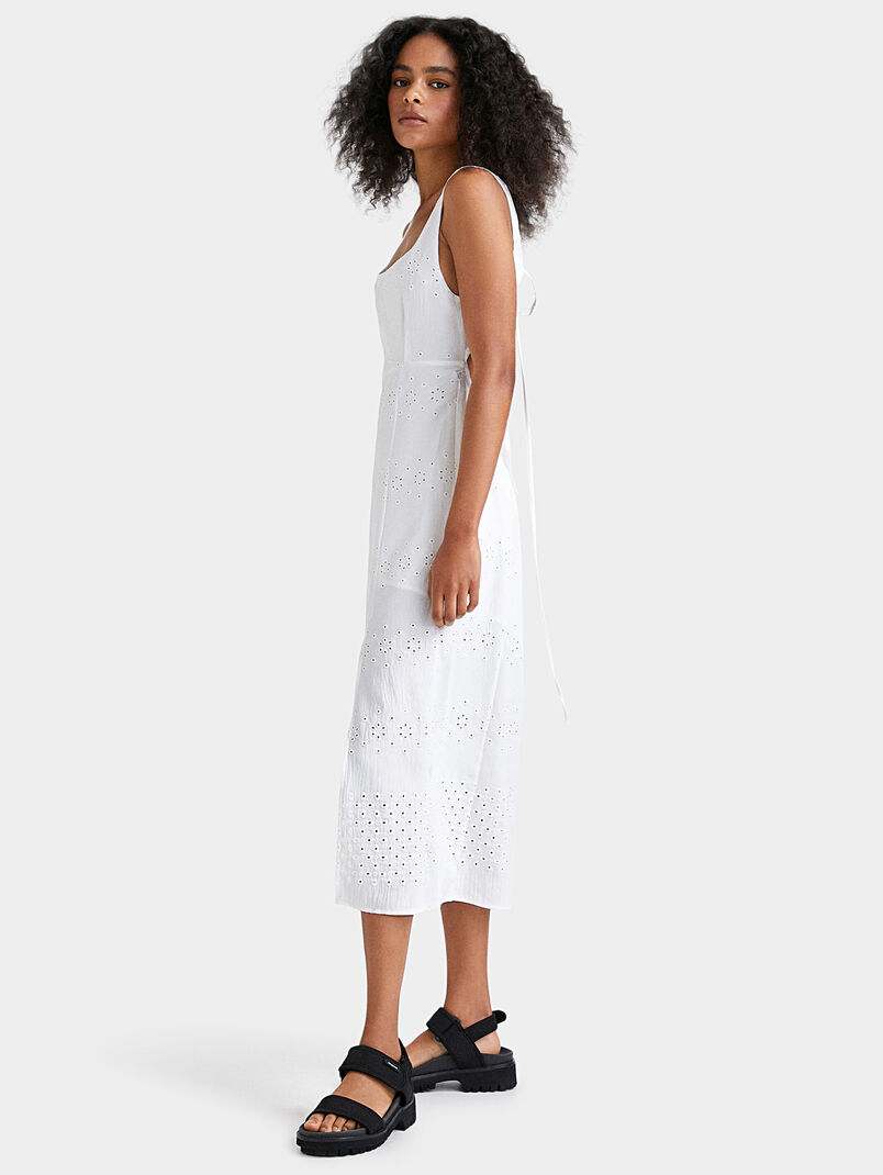OLGA white dress with open back - 3