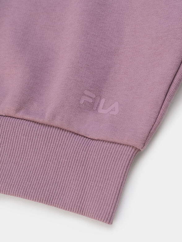 BRISSAGO cropped hooded sweatshirt with print - 4