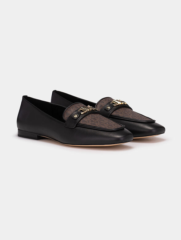 FARRAH loafers with gold-colored logo detail - 2