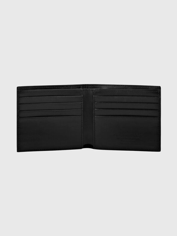 Leather wallet with embossed logo accent - 3