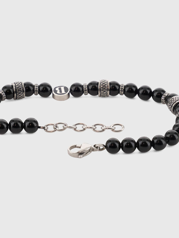 Black bracelet with logo detail - 2