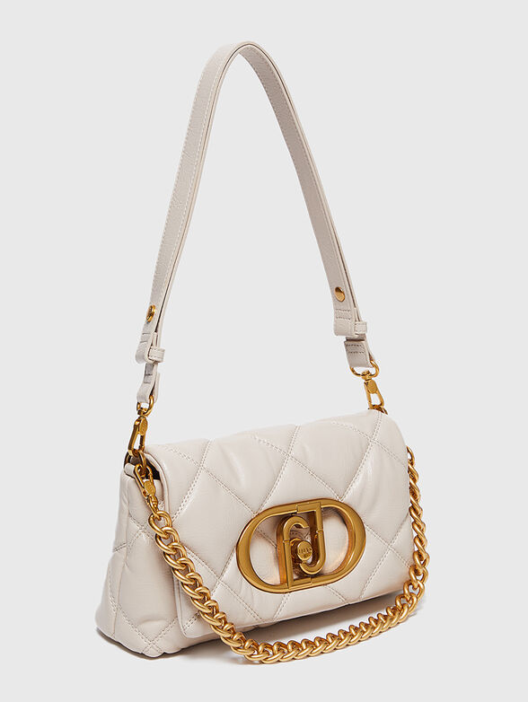 Black quilted bag with logo  - 3