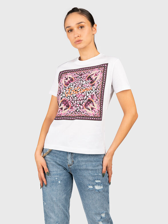 FOULARD black T-shirt with print - 1