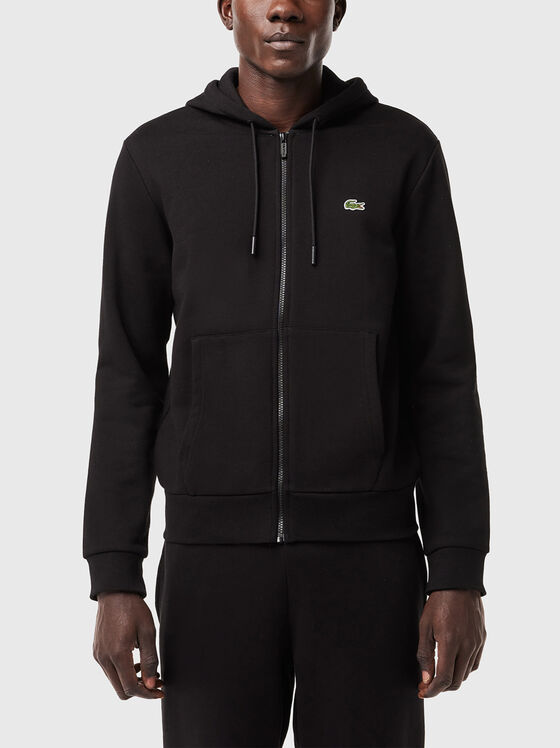 Черен суитшърт с лого  - 1