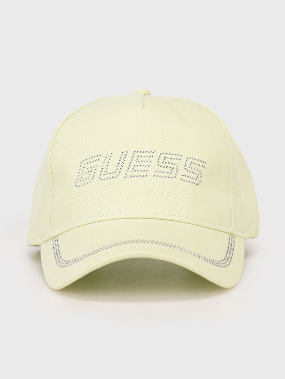 Baseball cap with rhinestones in black color  - 1