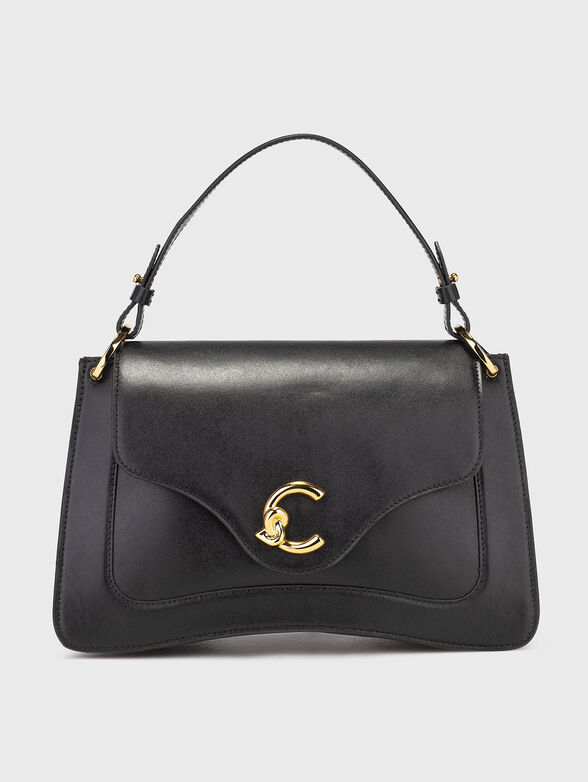 Leather bag with accent logo - 1