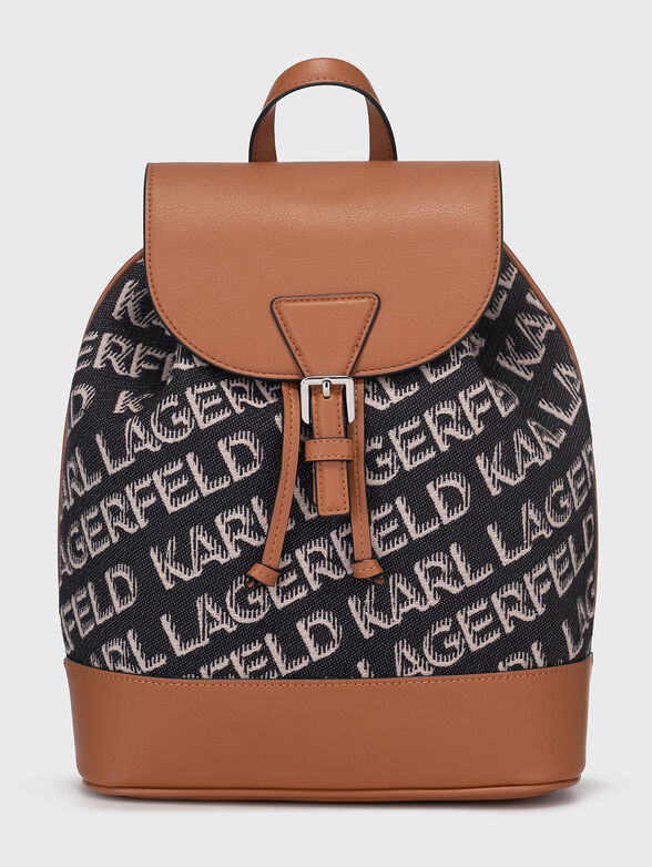 K/ESSENTIAL backpack with monogram logo print - 1