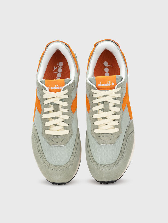 RACE textile and suede sneakers - 6