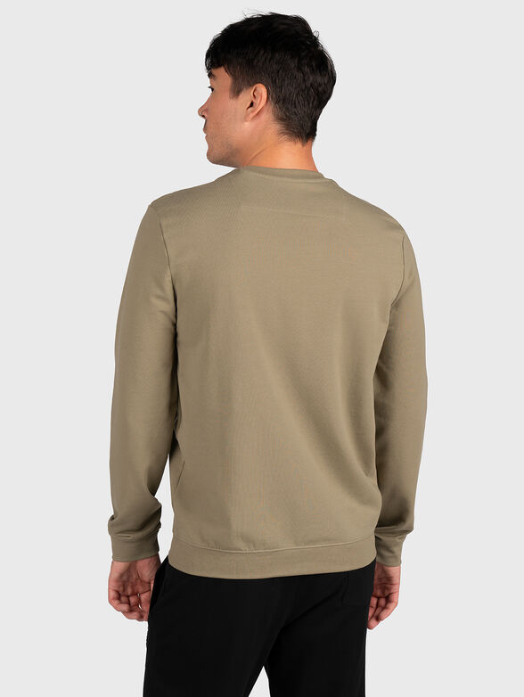 Blue sweatshirt AUDLEY with triangle maxi logo - 3