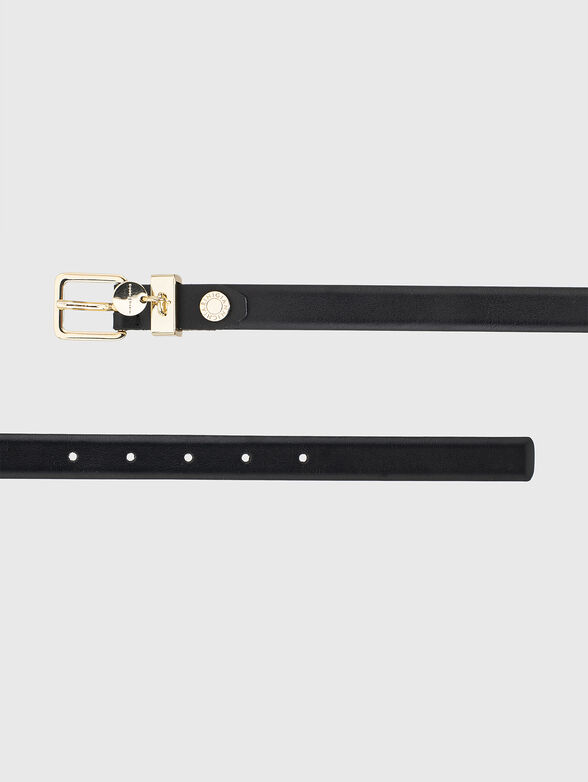 Beige leather belt - 2