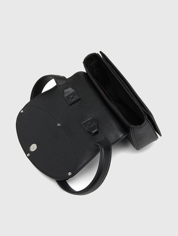 Black leather shoulder bag - 6
